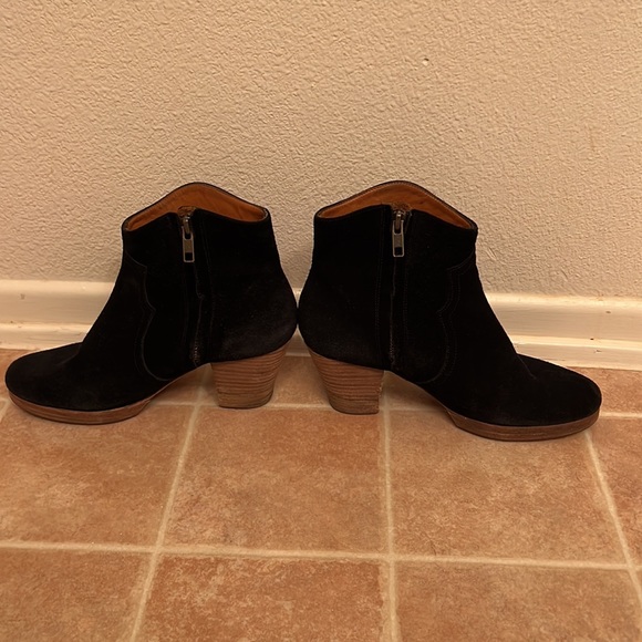 Isabel marant dicker black suede ankle boot bootie - Picture 3 of 5